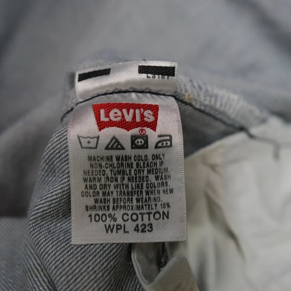 Levi's 501 Jeans Mens 38x32 (36X29) Straight Leg Button‎ Fly Classic Denim Pants